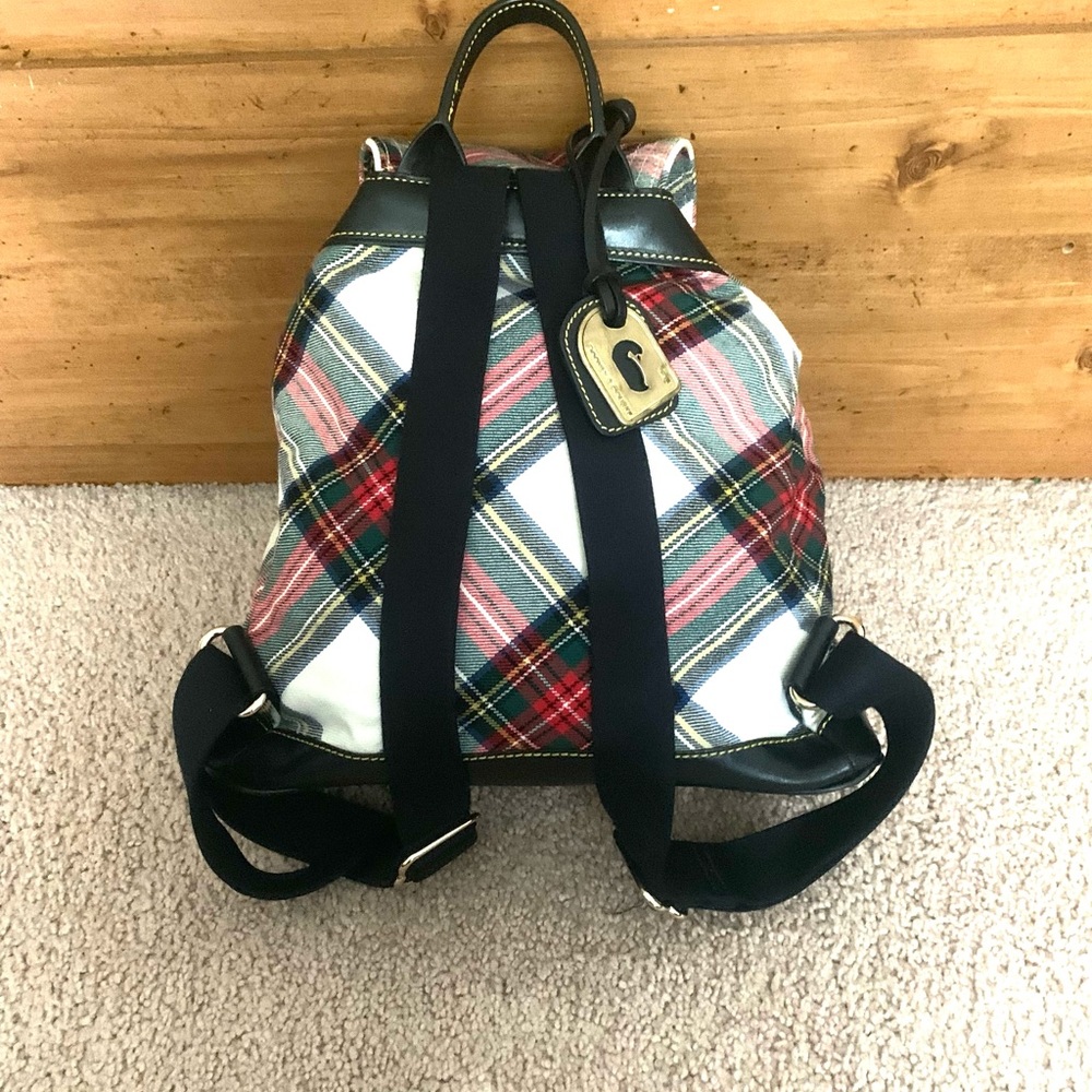 SOLD Dooney & Bourke Tartan Backpack - Picture 6 of 9